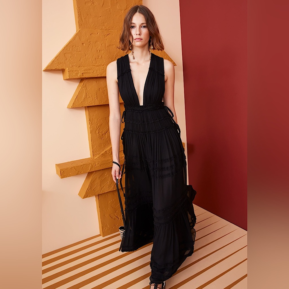 Ulla Johnson Fiona Gown in Noir (size 00)